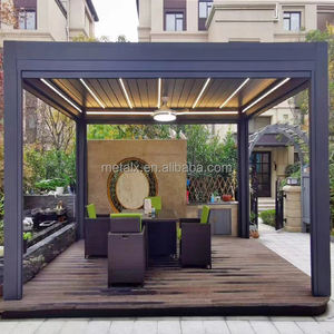 Haute Qualité Et Bon Marché Bioclimatic 6X4 Aluminium <span class=keywords><strong>4X3</strong></span> 6X6M Auvent Rétractable Persienne Aluminium Extérieur Led Kit Diy <span class=keywords><strong>Pergola</strong></span> - Product Image 2