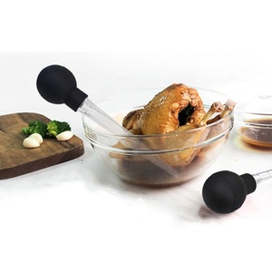 Utensilio de Cocina Premium para Desgrasado de Carne con Cabezal de TPR y Cepillo de Limpieza para Barbacoa y Uso Doméstico - Product Image 4
