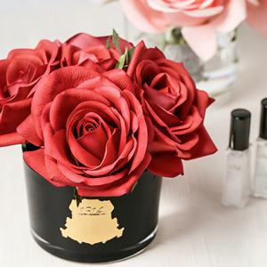 Diffuseur de parfum avec des roses artificielles et un vase en verre, décoration élégante pour la maison, cadeau d'aromathérapie pour la Saint-Valentin - Product Image 6