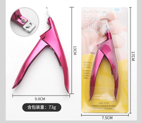 Coupe-ongles en acier inoxydable en gros, coupe-ongles professionnel, outils de manucure, coupe-ongles en forme de U, style français