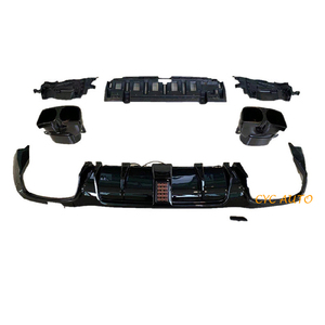 Difusor trasero clase C W205 para Mercedes Benz W205 C300 C250 <span class=keywords><strong>C220</strong></span> difusor de parachoques trasero labio <span class=keywords><strong>2014</strong></span> 2016 2019 - Product Image 6