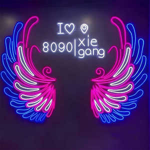 Custom Angel & <span class=keywords><strong>Daemon</strong></span> Wings LED Neon Sign Light Wall ACryl Flex Neon para fiesta o Bar Decoración Night Light - Product Image 5