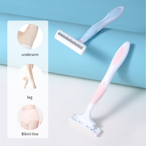 Lmltop Underarm Legs Hair Removal for Women Shaver <strong>Razor</strong> 2pcs <strong>Double</strong> <strong>Edge</strong> <strong>Razor</strong> Blades Safety Disposable Shaving <strong>Razor</strong> A0910 - Product Image 4