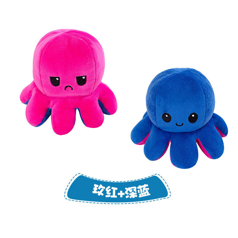 Rose red + dark blue