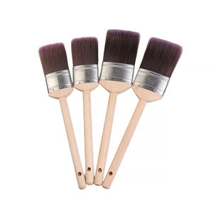 Holt venda em casa australiana pincel decorativo longo cabo de madeira roxo e café afilado filamento oval pincel - Product Image 1