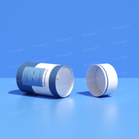 Supplément d'emballage recyclable de crème glacée au lait alimentaire personnalisé tube de papier de capsule boîte ronde de poudre de couvercle pelable alimentaire