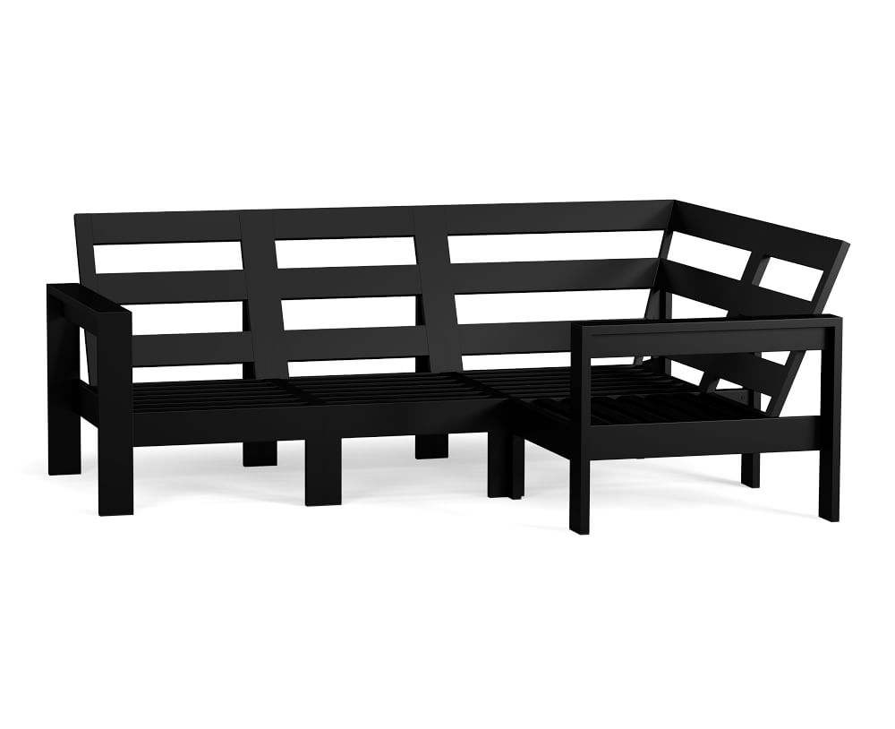 aluminum garden sofa metal patio furniture simple design outdoor sofa set with cushion