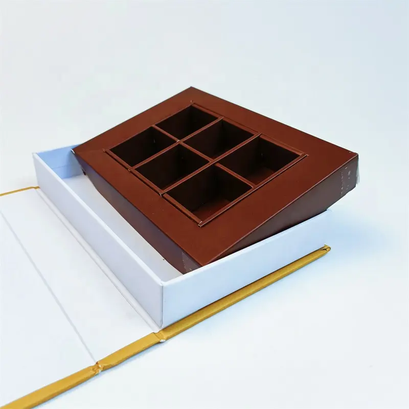 Переработанная шоколадная бумажная коробка милые Мультяшные упаковочные коробки пищевые конфеты печенье торты с высоким магнитом Экологически чистая картонная упаковка