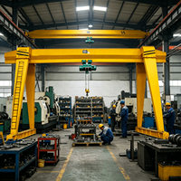 Grue à poutre mobile anti-collision de 12 tonnes, populaire et à faible entretien, pour l'atelier de pierre