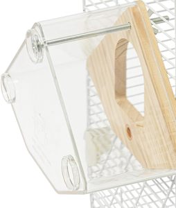 Jaula de hierro de 2 niveles con doble puerta, diseño independiente, capacidad de 30 pulgadas <span class=keywords><strong>para</strong></span> palomas, loros, <span class=keywords><strong>periquitos</strong></span>, uso en exteriores, incluye - Product Image 6