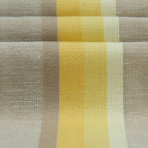 50% Cotton 50% Linen Blend <strong>Upholstery</strong> Linen <strong>Fabric</strong> Multi-Colored Strip Lightweight Plain Woven for Sofa Curtain Pillow Furniture - Product Image 1