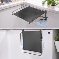 Faltbares Schranktür-Organizer-Regal & Arbeitsplatten-Erweiterung Metall-Aufbewahrungsregal und Arbeitsplatten-Erweiterung Platzsparende Küchenlösung