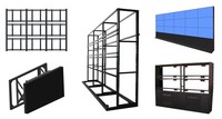 Prix usine OEM Modules de mur vidéo LCD commerciaux 3x3 de 55 pouces 3,5 mm avec animation pour magasins de détail et ascenseurs