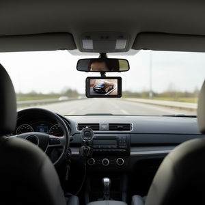 Caméra de tableau de bord double 1080P avec écran 3 pouces, enregistreur de conduite pour véhicule doté d'une caméra avant et arrière, capteur G, détection de mouvement et moniteur de stationnement - Product Image 2