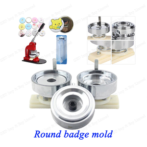 Guangzhou ed 25mm 32mm Interchangeable porte-clés Badge Machine moule 44mm 58mm bouton de forme ronde Badge Machine de marquage moule