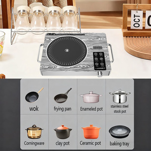 Bán Buôn <span class=keywords><strong>2025</strong></span> 2000W Hộ Gia Đình Cầm Tay Cảm Ứng Và Hồng Ngoại Nồi Nấu Ăn Nhanh Bảng Top Điện Gốm Bếp - Product Image 2