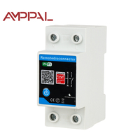 Interruptor de Circuito Monofásico de CA TUYA WIFI de 63A, 6kVA, Control Remoto Inteligente por WiFi, Temporizador, Protector de Voltaje, Estabilizador Monofásico