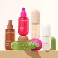 Flacon pulvérisateur en plastique pour lotion, forme capsule unique, idéal pour les voyages, base épaisse, pompe à pression