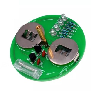 ฝาครอบไจโรสโคปแบบหมุนได้สำหรับเดสก์ท็อป ไฟ LED กระพริบหลากสี ชุดผลิตภัณฑ์เชื่อมอิเล็กทรอนิกส์ DIY ชุดอุปกรณ์ประกอบการผลิตที่สนุกสนาน - Product Image 4