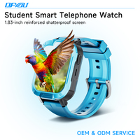 Montre connectée pour enfants 4G WiFi IPX-4 étanche, charge magnétique, répondre aux appels, appels vidéo, écran tactile, compatible iPhone pour enfants