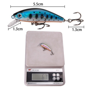 Leurre Minnow Kfsf 5,5 cm 6,7 g, leurre artificiel coulant pour la pêche au bar, appât vibrant pour le fond - Product Image 1