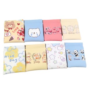 Bolsa <span class=keywords><strong>de</strong></span> Almacenamiento para Auriculares <span class=keywords><strong>de</strong></span> Cuero con Diseño Floral, Monedero Portátil con Cierre Automático - Product Image 5