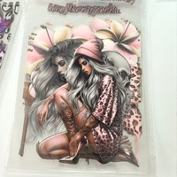 Fundas para Diario A5 UV DTF con Diseños de Chicas Negras y Dinero, Calcomanías para Cuadernos UV, Pegatinas con Diseños Personalizados, MOQ Bajo