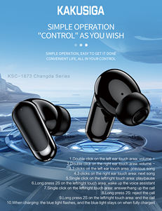 KAKUSIGA Auriculares inalámbricos verdaderos directos de fábrica | para uso diario, gimnasio y Viajes | 7h de reproducción, sonido HIFI y ajuste cómodo/ejercicio/<span class=keywords><strong>precio</strong></span> bajo - Product Image 3