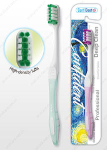 Brosse à dents portable, longueur totale 188 mm, plastique et caoutchouc, extra douce, pour un nettoyage buccal optimal - Product Image 2