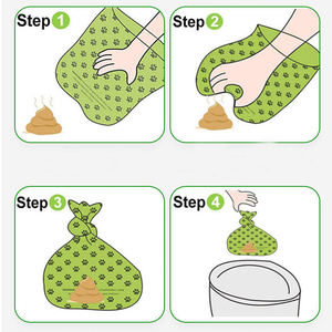 ถุงอุจจาระสุนัขสำหรับกำจัดของเสียย่อยสลายได้ถุงอึสุนัขกันรั่วซึมวัสดุสัตว์เลี้ยง - Product Image 2