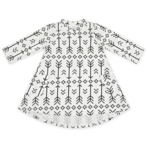Vestido Básico Personalizado con Estampado Digital, Diseños de Ropa para Niñas, Estilo Hi-Low, Manga Larga, Vestido Navideño para Bebé - Product Image 6