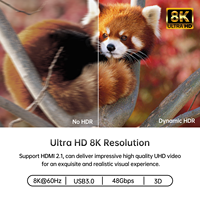 Commutateur KVM HDMI 8K 4K 4 ports 8K 60HZ 4 entrées 1 sortie, MT-VIKI commutateur KVM HDMI 8K 60HZ 4K 120HZ 2 entrées 1 sortie 4 entrées 1 sortie, 4X1 2X1