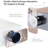 SMONAMA réglable Portable pliable 360 Rotation magnétique aspiration sous vide support de téléphone ABS + PC 4.7-7.5 pouces support de téléphone portable bureau