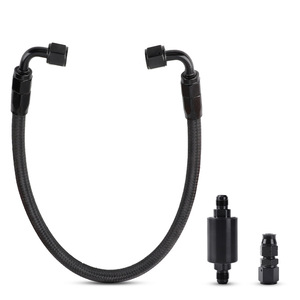 Manguera de combustible modificada con conector para Honda Civic 96-00 EK B D H Series, pieza de repuesto de aleación de aluminio y nailon - Product Image 3
