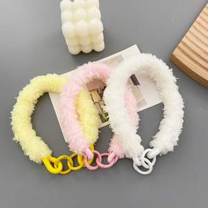 Wholesale Plush Phone Pendant Autumn/Winter Hand Woven Hanging Rope with Soft Plush Charm Universal Phone Chain Bag Accessory - Product Image 1