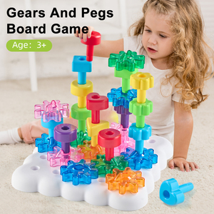 Zhorya Đồ Chơi Học Tập Giáo Dục Phát Triển Sáng Tạo Xếp Chồng DIY Threaded Bánh Hình Học Xây Dựng Khối Trò Chơi - Product Image 2