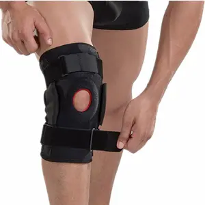 膝关节支具支撑可调透气膝盖稳定器护膝护膝带髌骨保护器矫形关节炎护具