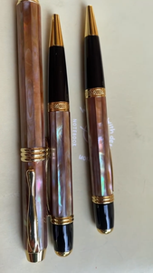 Colección de Bolígrafos de Lujo con Grabado en Oro Metálico y Perla, Bolígrafo con Textura en Relieve y Diseño Decorativo Personalizado - Product Image 6