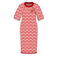 Robes pull personnalisées pour femmes, grandes tailles, amples, tricotées, à manches longues, col rond, imprimées, décontractées, à pois, pour l'automne