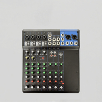 Console de mixage professionnelle FUNINC à 4 canaux en métal avec égaliseur 3 bandes, effets intégrés, karaoké, interface USB, mixeur audio en direct