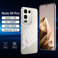 Versi Global Note 50 Pro 5G Layar HD 7,3 Inci Resolusi Tinggi dengan Layar Tambahan Berlubang Android Smartphone 108MP LTE+CDMA 16GB+1TB Baru