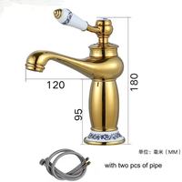 Robinet de lavabo moderne en laiton brossé à poignée unique, mitigeur à poser sur le comptoir avec cartouche en céramique