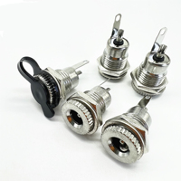 Conectores de Alimentación de CC de 30 V Totalmente de Cobre, Resistentes al Agua, 10 A, Alta Corriente, Enchufe de CC de 5,5 x 2,5 mm, Adaptador Plateado, Conector USB Hembra