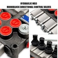 Vanne de commande directionnelle monobloc 4 voies série MB3 45L-Min 315 bars pour machines agricoles et de construction compactes
