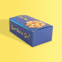 Boîte de burger d'emballage de fast-food de frites à emporter personnalisée, boîte jetable à emporter boîte de restaurant poisson frit crevettes poulet aile