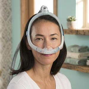 Medikonnect P30i Nasal Pillow CPAP <b>Mask</b> with Top-of-Head Tube Design Disposable & Reusable for Freedom of Movement During <b>Sleep</b> - Product Image 2