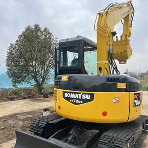 Miniescavatore Usato Originale Giapponese <span class=keywords><strong>Komatsu</strong></span> PC78 2025 <span class=keywords><strong>7</strong></span>.9 TON, Macchina in Buone Condizioni, Video Ispezione Testata, Escavatore Cingolato - Product Image 2