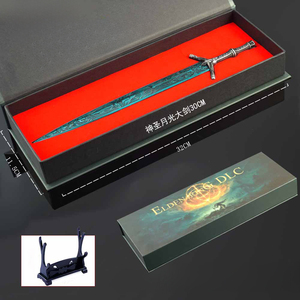 <span class=keywords><strong>Elden</strong></span> <span class=keywords><strong>Ring</strong></span> Holy Moonlight Greatsword, caja de regalo de réplica de aleación de Zinc de Metal completo, juego de decoración de escritorio coleccionable, periférico - Product Image 1
