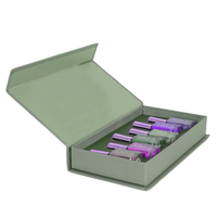 Coffret cadeau de cosmétiques pour soins de la peau et maquillage avec boîte en carton recyclable à finition brillante pour huiles essentielles