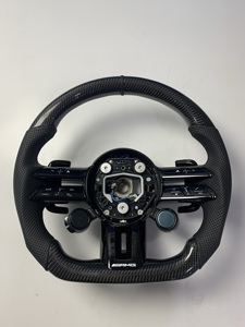 <span class=keywords><strong>Volant</strong></span> Mercedes W166 W205 W213 W222 W463 <span class=keywords><strong>E63</strong></span> et G63 <span class=keywords><strong>AMG</strong></span> Style Sport en Fibre de Carbone avec Bouton de Commande OLED - Product Image 1